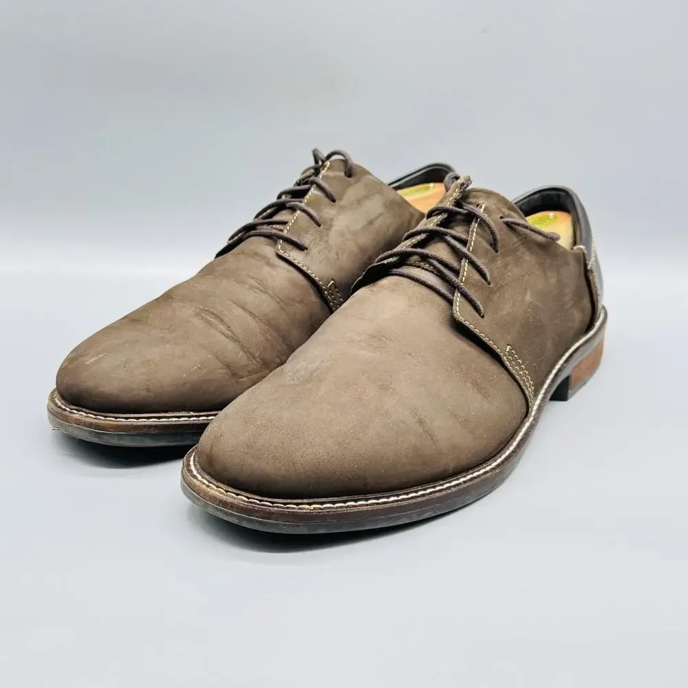 Naot Shoes Mens 10 Brown Nubuck Chief Oxford Lace Up Comfort Slip Resistant